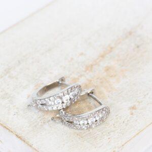 12x13 mm Love Leverback Earring Platinum-colored x 2 pc(s)