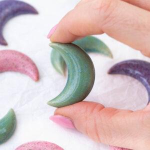 14x35 mm Crescent Art Cabochons