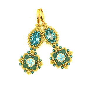 THE INNER LAKE earrings beading tutorial by Giuliana Verdelli