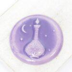 36 mm The Spy’s Elixir Beadingschool Art Cabochon Mauve on light clay x 1 pc(s)