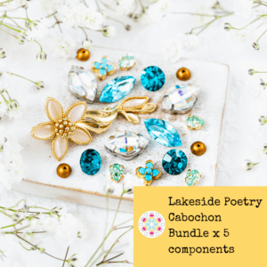 Lakeside Poetry Cabochon Bundle x 5 components