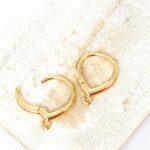 12x15.5 mm Timeless Leverback Earring Gold-colored x 4 pc(s)