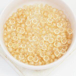 2 x 4 mm Teacup beads Luster - Transparent Champagne x 10 g