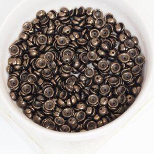 2 x 4 mm Teacup beads Dark Bronze x 10 g