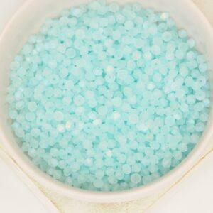 3 mm Preciosa bicone beads Silver Aquamarine AB Matt x 50 pc(s)