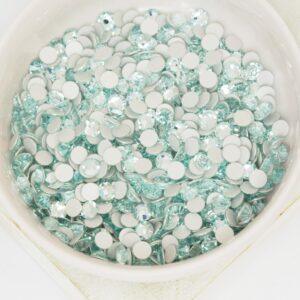 4 mm Preciosa Chaton Rose Silver Aquamarine x 30 pc(s)