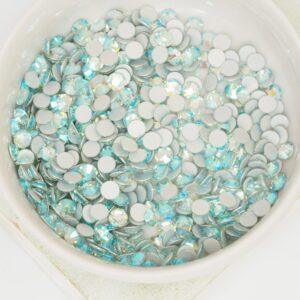 4 mm Preciosa Chaton Rose Silver Aquamarine AB x 30 pc(s)