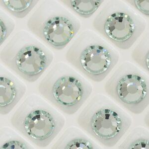 7 mm Preciosa Chaton Rose Silver Aquamarine x 6 pc(s)