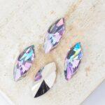 7x15 mm Preciosa Fancy Navette Crystal Vitrail Light x 4 pc(s)