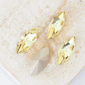 7x15 mm Preciosa Fancy Navette Jonquil x 4 pc(s)