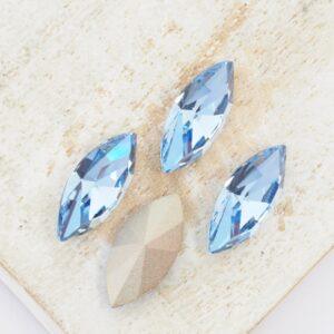 7x15 mm Preciosa Fancy Navette Light Sapphire x 4 pc(s)