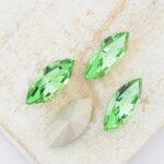 7x15 mm Preciosa Fancy Navette Peridot x 4 pc(s)