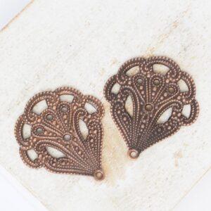 20x22 mm Breeze Filigree Antique copper x 2 pc(s)