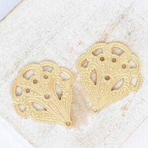 20x22 mm Breeze Filigree Gold-colored x 2 pc(s)