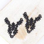 20x23 mm Filigree Connector Gunmetal Black  x 2 pc(s)