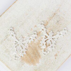 20x23 mm Filigree Connector Silver-colored  x 2 pc(s)