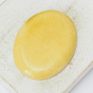 27x35 mm Oval Beadingschool Art Cabochon Tuscan Yellow on light clay x 1 pc(s)