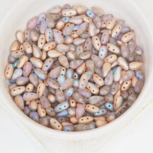 3x6 mm DropDuo Crystal Copper Rainbow Matted x 100 pc(s)