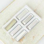 5x15 mm Princess Baguette glass cabochon Crystal Labrador x 6 pc(s)