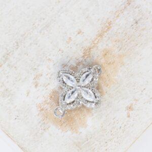 14x17.5 Poetry Box clasp Platinum colored x 1 pc(s)