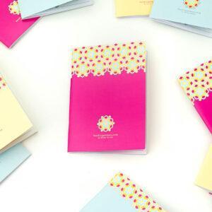 Beadingschool notebook - fuchsia