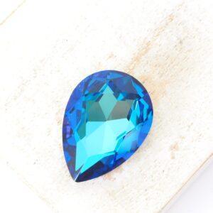 18x25 mm Aurora Fancy Pear cabochon Bermuda Blue x 1 pc(s)