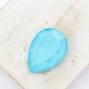 18x25 mm Aurora Fancy Pear cabochon Caribbean Blue Opal x 1 pc(s)