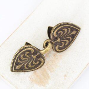 21x60 mm Celtic Flower Brooch Clips Antique bronze x 1 pc(s)