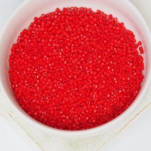 11/0 Miyuki Delica 723 Opaque Dark Cranberry x 5 g