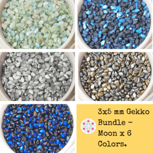 3x5 mm Gekko Bundle - Moon x 6 Colors.