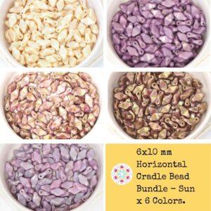 Horizontal Cradle Bead Bundle - Sun x 6 colors