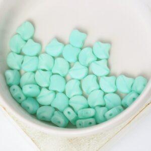 7.5x7.5 mm Gimkgo M61100 Matte Milky Peridot x 10  g