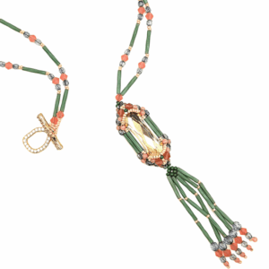 LADY OF THE SEA pendant beading tutorial by Giuliana Verdelli
