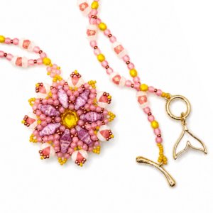 FLOWER OF THE SEA pendant beading tutorial by Giuliana Verdelli
