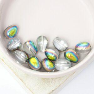 8x11 mm Glass drops Crystal Vitrail x 12 pc(s)