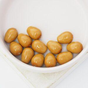8x11 mm Glass drops Khaki x 12 pc(s)