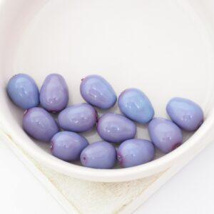 8x11 mm Glass drops Light Plum x 12 pc(s)