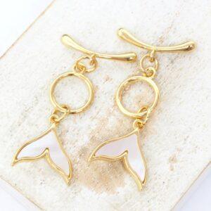 15x30 mm Fishtail Toggle Clasp Gold-colored x 2 pc(s)