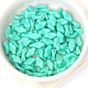 6x10 mm Horizontal Cradle bead Opaque Turquoise x 50 pc(s)