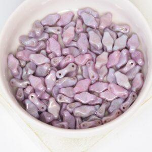 6x10 mm Horizontal Cradle bead Luster Metallic Amethyst x 50 pc(s)