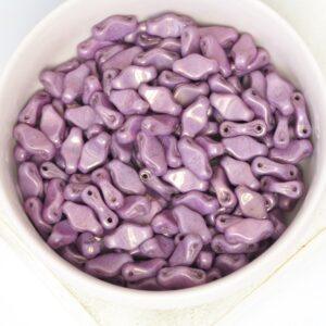 6x10 mm Horizontal Cradle bead Luster - Opaque Lilac x 50 pc(s)