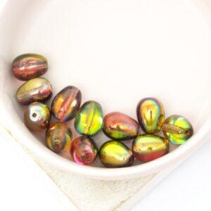 8x11 mm Glass drops Crystal Magic Apple x 12 pc(s)