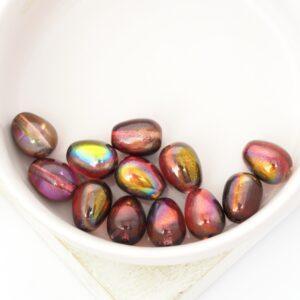 8x11 mm Glass drops Crystal Magic Wine x 12 pc(s)