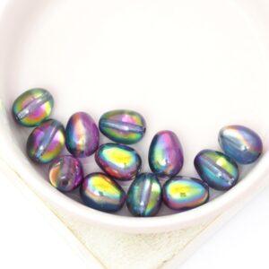8x11 mm Glass drops Crystal Magic Blue x 12 pc(s)