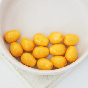 8x11 mm Glass drop Pumpkin x 12 pc(s)