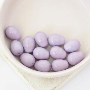 8x11 mm Glass drop Lilac x 12 pc(s)