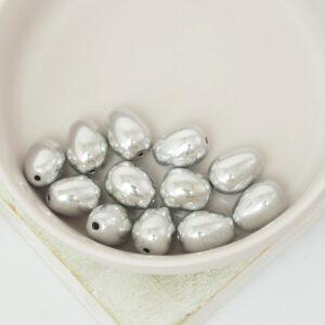 8x11 mm Glass drop Crystal Labrador Full x 12 pc(s)