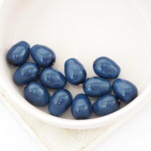 8x11 mm Glass drop Baltic Blue x 12 pc(s)