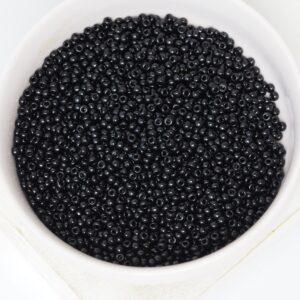 11/0 Miyuki seed beads 401 Black x 5 g