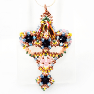 A CUP OF SPARKLE pendant beading tutorial by Ruxandra Puscas